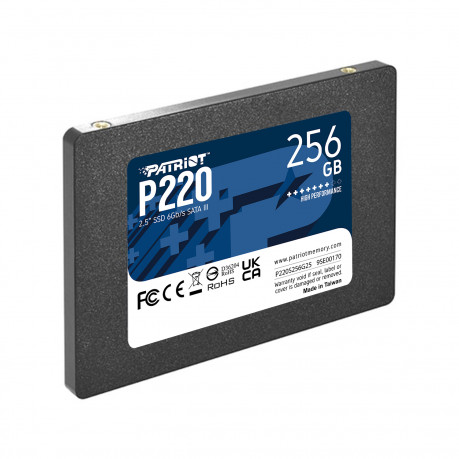 PATRIOT P220 256GB 2.5" 550-490MB/s SATA III SSD (P220S256G25)